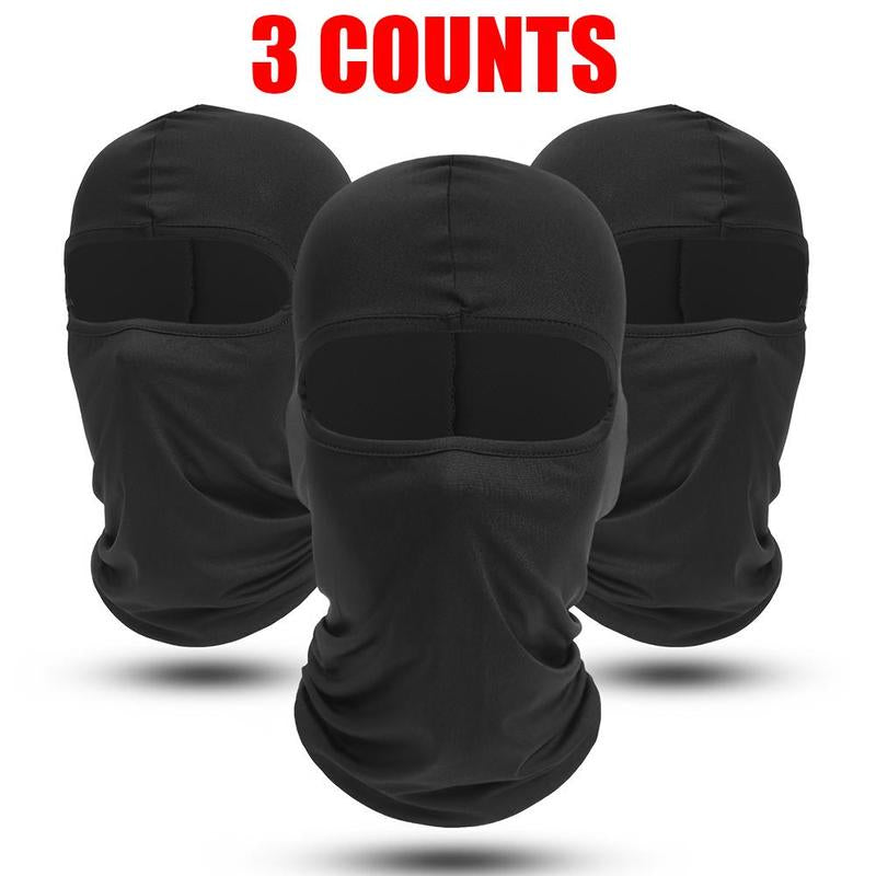 Balaclava Face Mask, 3 Counts/Set Breathable Full Face Mask for Cycling Motorcycle Hiking, Outdoor Sports Accessories for Men & Women, Glo Gang Ski Mask, Protective Gear, Christmas Gift