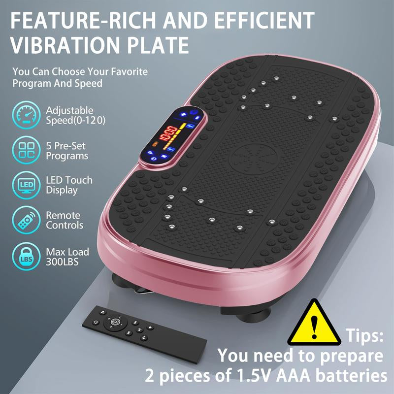 Vibration Plate Fitness Platform Exercise Machine Vibrating Shaking Full Body Shaker Workout Vibrate Stand Shake Board Sport Gym for Fitness Machine Plat O