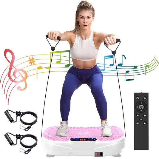 Vibration Plate Fitness Platform Exercise Machine Vibrating Shaking Full Body Shaker Workout Vibrate Stand Shake Board Sport Gym for Fitness Machine Plat O