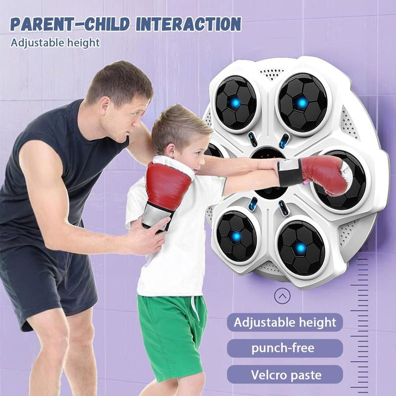 Smart Bluetooth-Compatible Boxing Machine, Wall Mounted Boxing Mat, Music Boxing Target, Home, Indoor, and Gym Music, Exercise Coordination