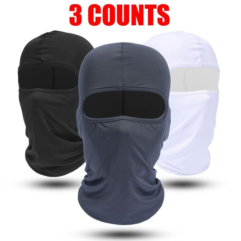 Balaclava Face Mask, 3 Counts/Set Breathable Full Face Mask for Cycling Motorcycle Hiking, Outdoor Sports Accessories for Men & Women, Glo Gang Ski Mask, Protective Gear, Christmas Gift