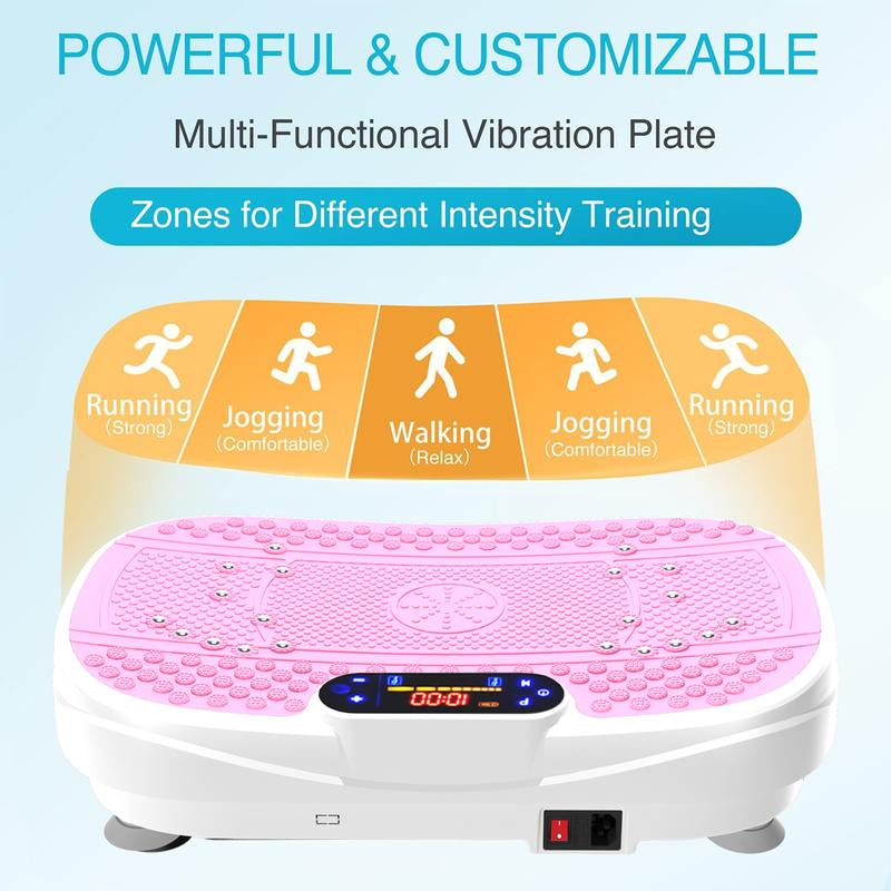 Vibration Plate Fitness Platform Exercise Machine Vibrating Shaking Full Body Shaker Workout Vibrate Stand Shake Board Sport Gym for Fitness Machine Plat O